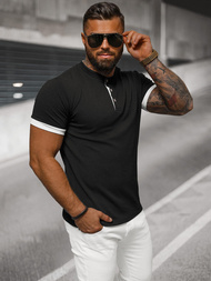 Camiseta de hombre negras OZONEE O/M011