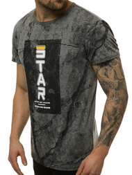 Camiseta de hombre grafita OZONEE JS/SS10927