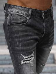 Vaqueros de hombre negras OZONEE NB/MP0075N