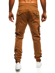 Pantalón jogger de hombre camel-oscuro OZONEE A/705