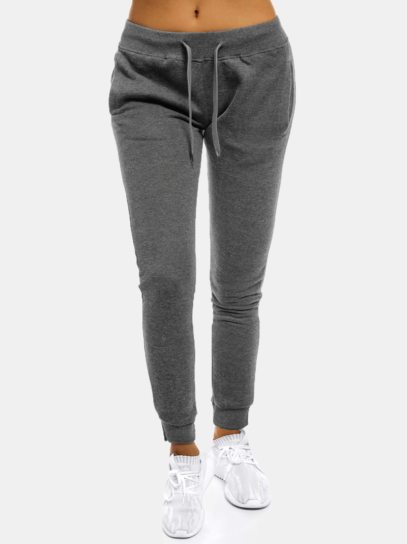 Pantalón de chándal para mujer grafito OZONEE JS/CK01