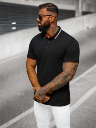 Polo de hombre negro OZONEE O/DA729