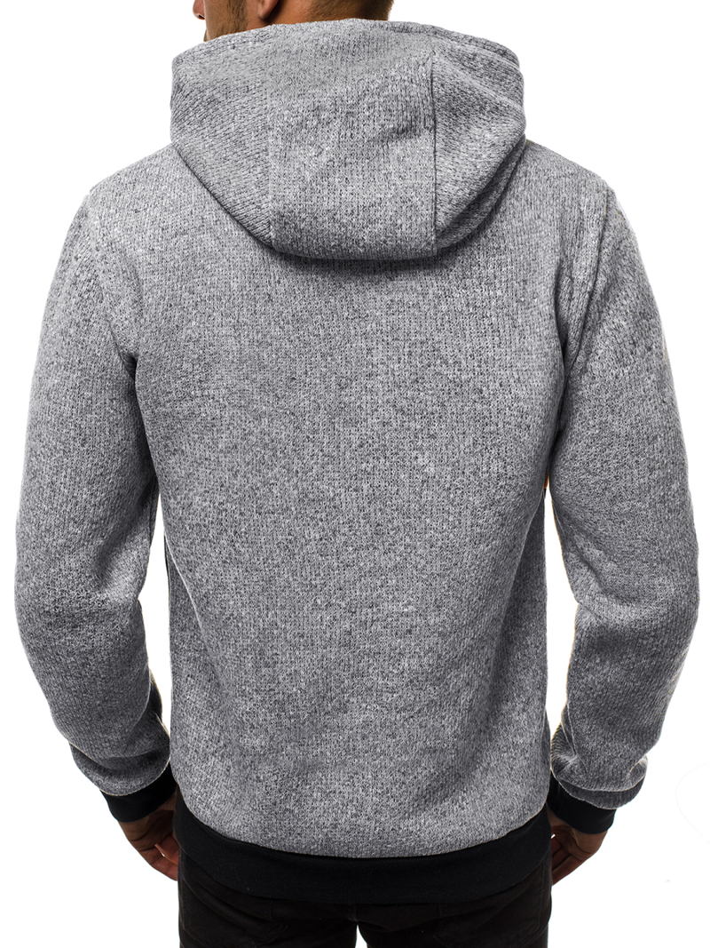 Sudadera de hombre amarillo gris OZONEE JS/KS1911Z