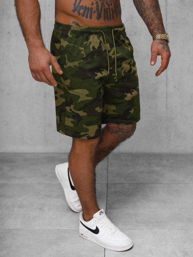 Pantalón corto de hombre verde OZONEE JS/8K283/29