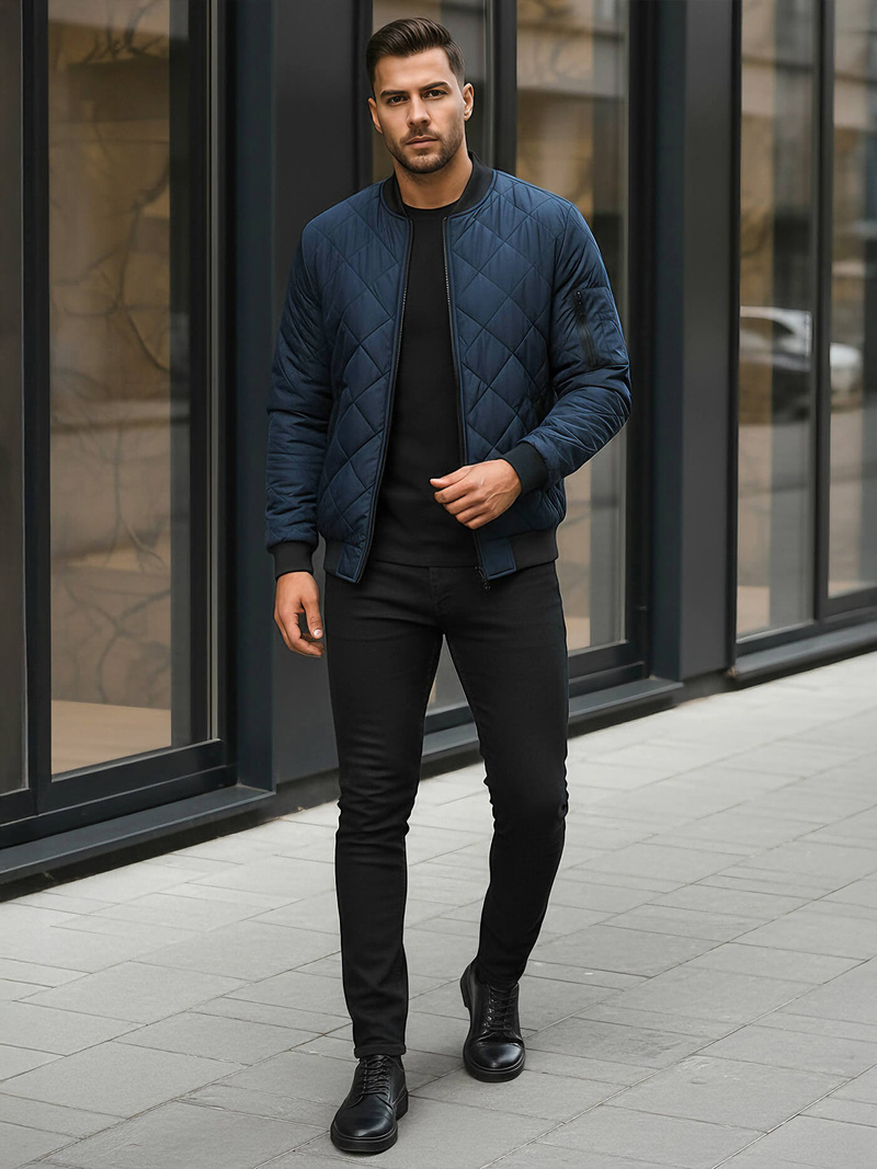 Chaqueta de hombre granate OZONEE JS/MY01Z