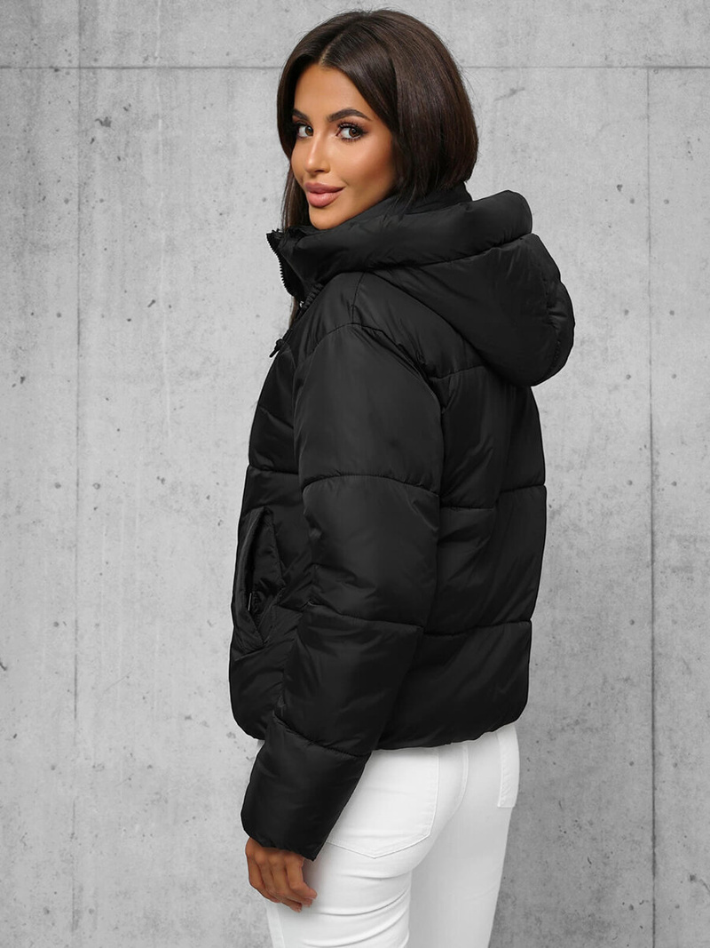 Chaqueta de mujer negra OZONEE JS/16M9188/392