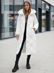 Chaqueta de mujer blanca OZONEE JS/5M3173/281Z