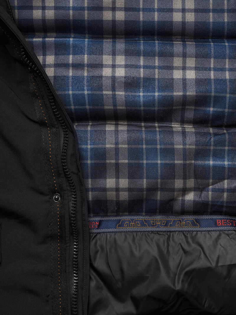 Chaqueta de hombre negra OZONEE JS/5M718/392