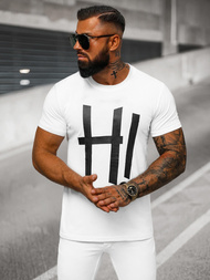 Camiseta de hombre blanca OZONEE O/T1261/1