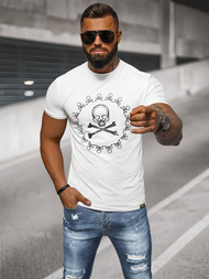 Camiseta de hombre blanco OZONEE NB/MT3068