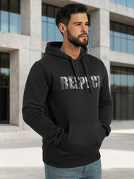 Sudadera de hombre negra OZONEE JS/8B1759/3