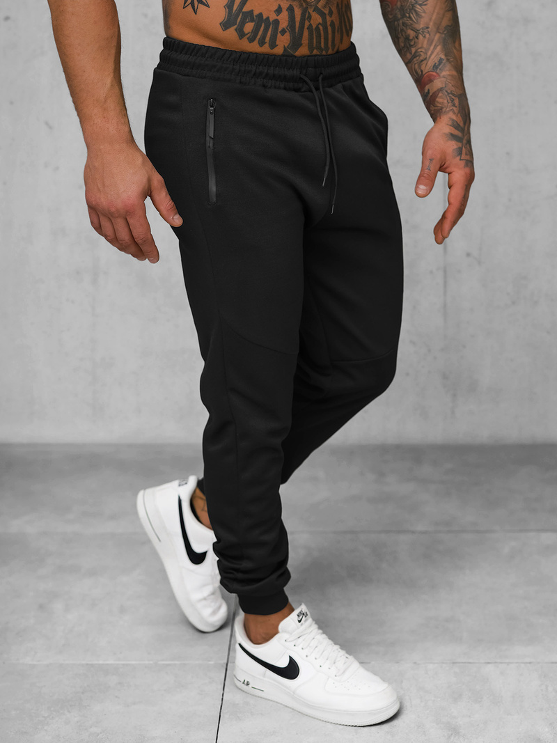 Pantalón de chándal de hombre negras OZONEE JS/15K1818/3
