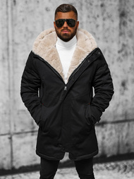 Chaqueta de invierno de hombre negra OZONEE JS/22M319/392