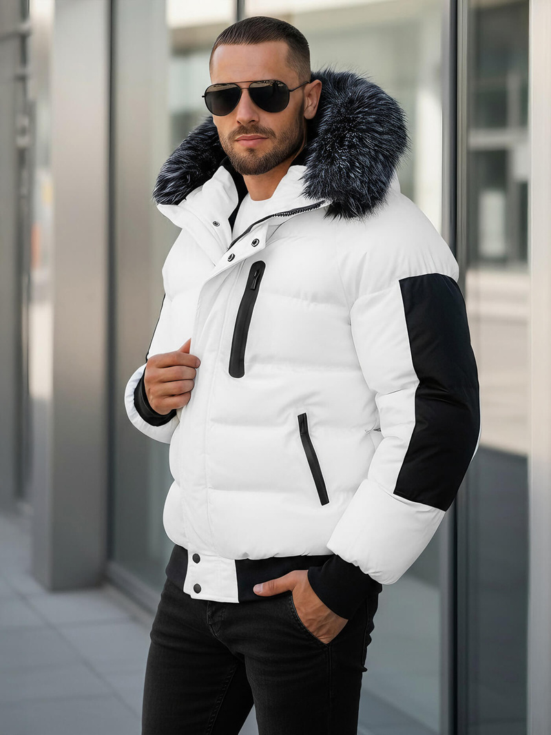 Chaqueta de hombre blanca OZONEE O/M798Z