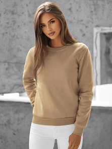 Sudadera de mujer beige OZONEE JS/W01/6Z