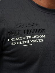 Camiseta de hombre negras OZONEE O/QQ1530