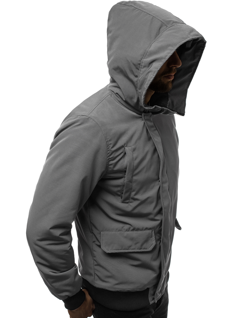Chaqueta de hombre gris OZONEE JS/2019005