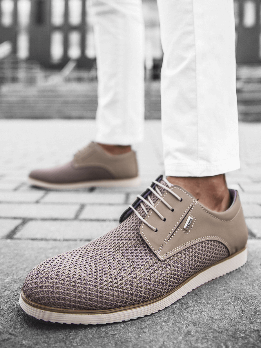 Zapatillas de hombre beige T/682