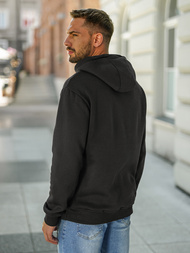 Sudadera de hombre negra OZONEE JS/8B1773/3