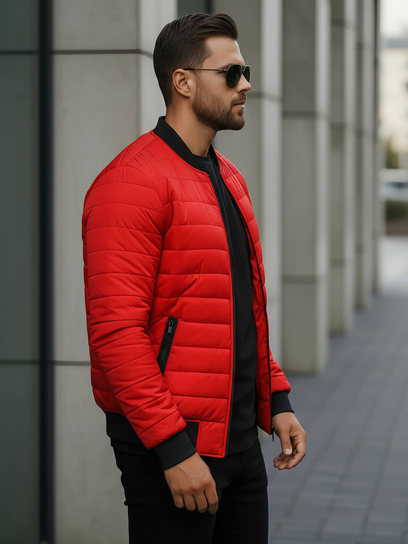 Chaqueta de hombre roja OZONEE JS/MY02Z