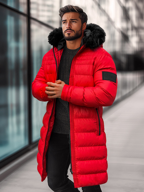 Chaqueta de hombre roja OZONEE O/M801Z