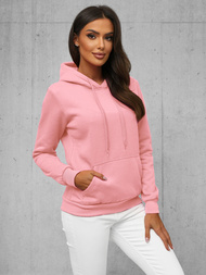 Sudadera de mujer rosa en polvo OZONEE JS/W02Z