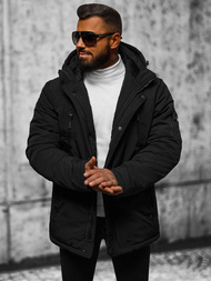 Chaqueta de hombre negra OZONEE JS/5M718/392