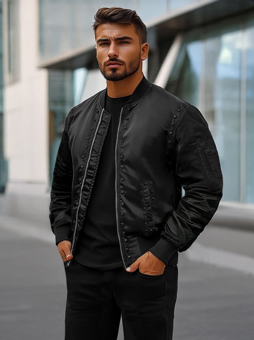 Chaqueta de hombre negra OZONEE O/8905Z