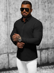 Camisa de hombre negra OZONEE O/V75