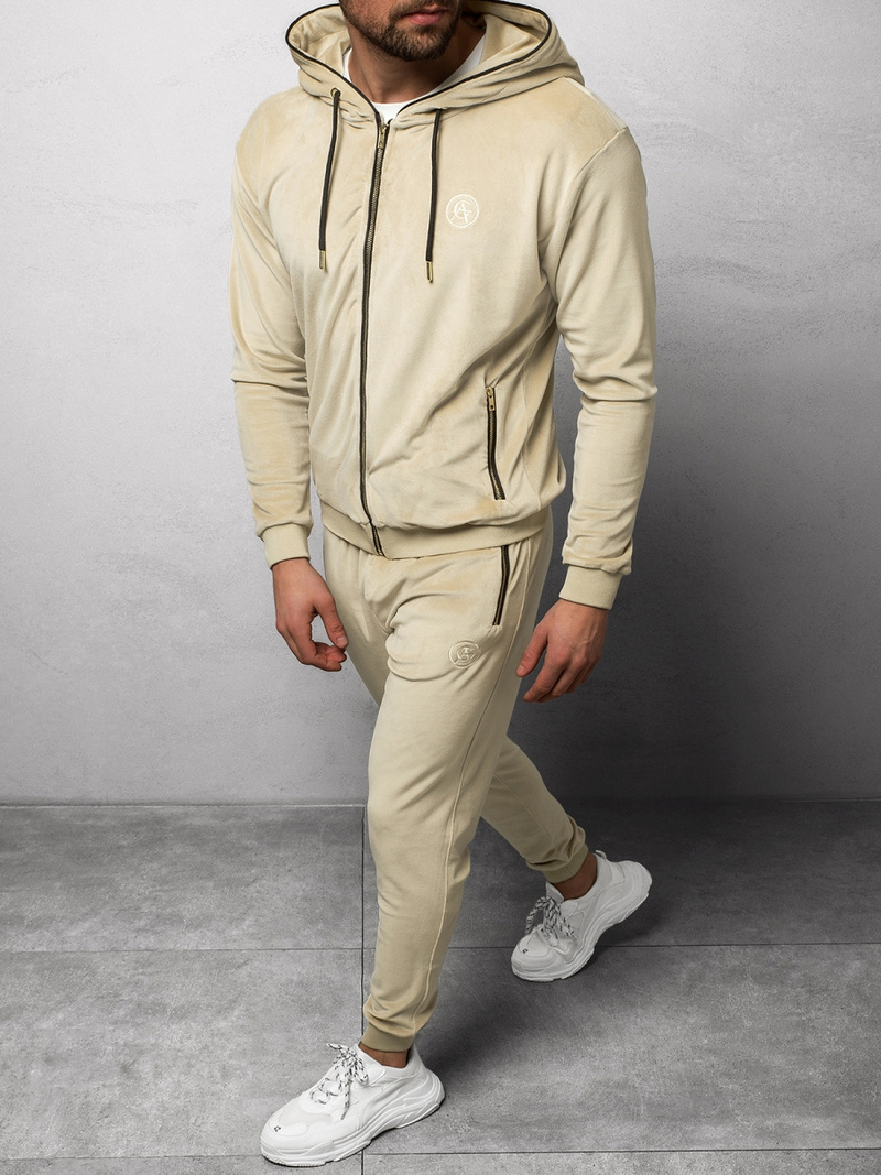 Chándal de hombre beige OZONEE O/12128