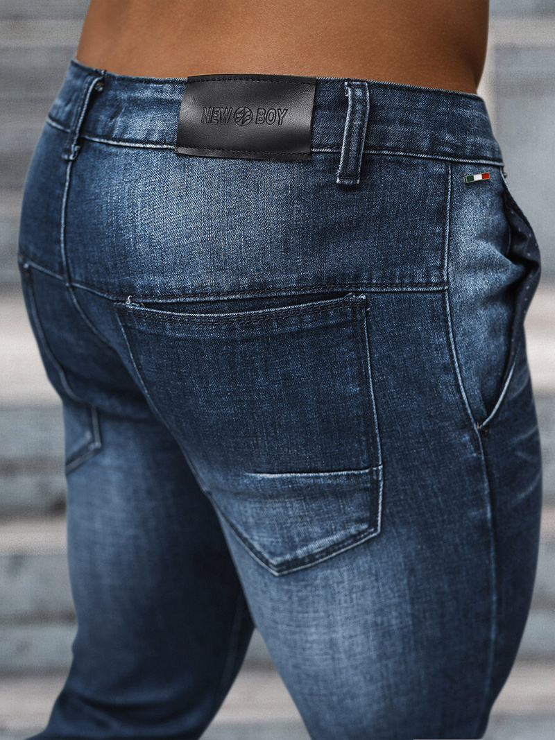 Vaqueros de hombre azul oscuro OZONEE NB/MP0091BS