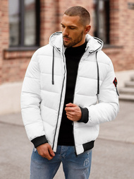 Chaqueta de invierno de hombre blanca OZONEE JS/31M5031/281Z