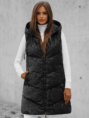 Chaleco de mujer negro OZONEE O/DK118/1Z
