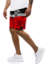 Pantalón corto de hombre rojo JS/KK300157