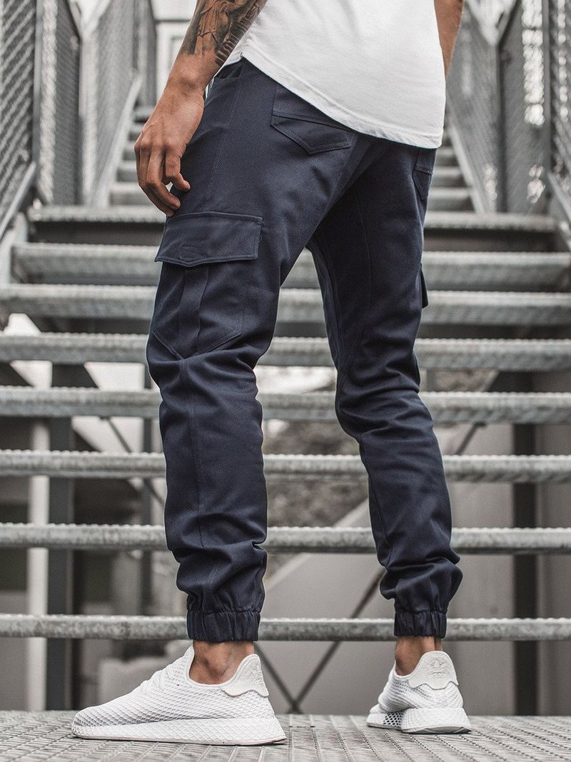 Pantalón jogger de hombre granate-oscuro OZONEE A/404