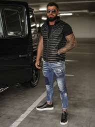 Chaleco de hombre negra OZONEE JS/16M9333/392BZ