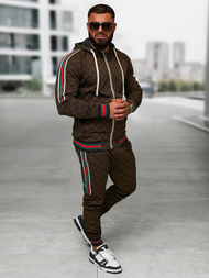 Chándal de hombre beige oscuro OZONEE O/FF5111AB