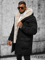 Chaqueta de invierno de hombre negra OZONEE JS/5M120/392