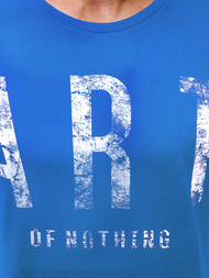 Camiseta de manga larga de hombre azul OZONEE O/1292Z 