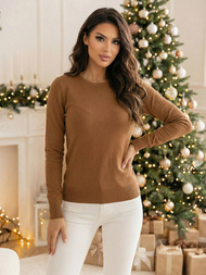 Suéter de mujer camel OZONEE JS/8005/7Z