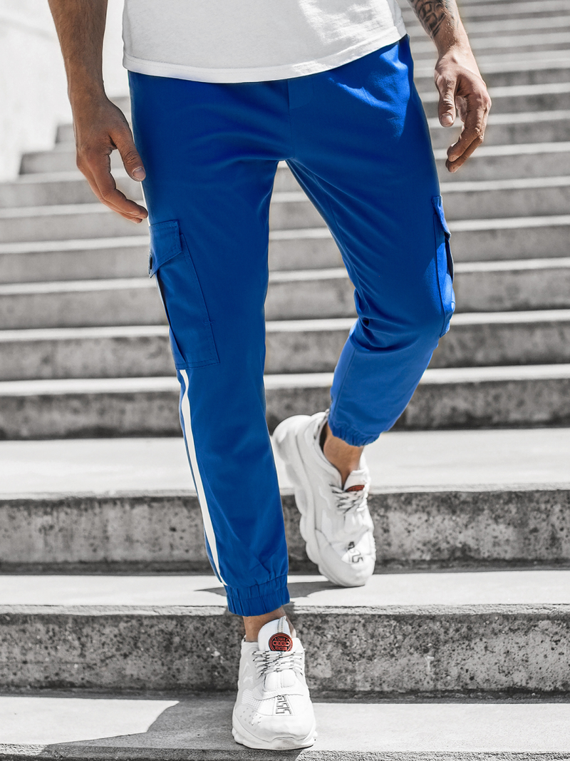Pantalón jogger de hombre azul OZONEE DJ/5580