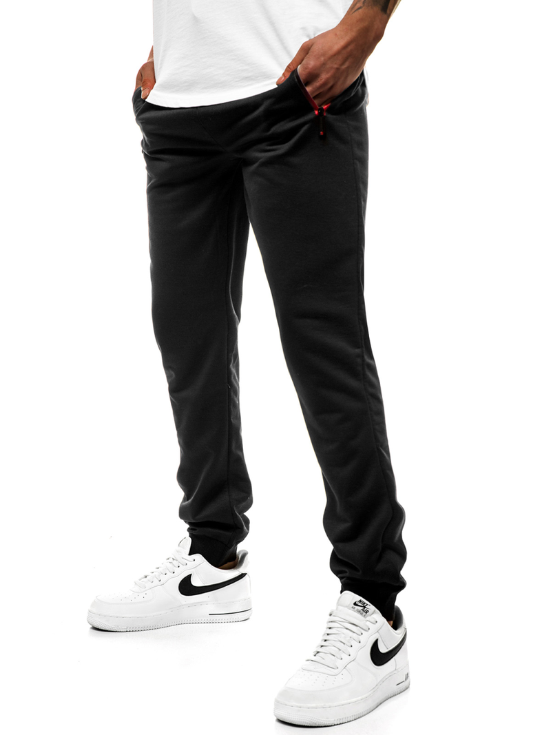 Pantalón de chándal de hombre negro JS/XW007S
