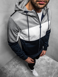 Sudadera de hombre azul marino OZONEE JS/YD88012Z