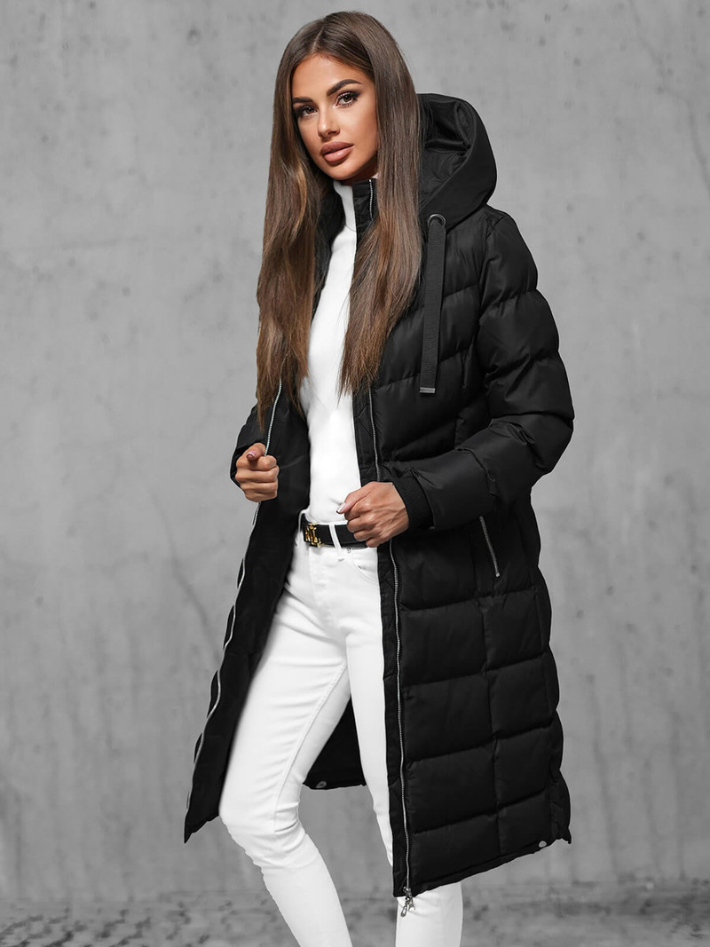 Chaqueta de mujer negra OZONEE JS/M736/392