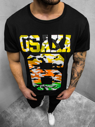Camiseta de hombre negra OZONEE JS/KS1958Z