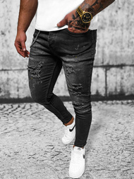 Vaqueros de hombre negras OZONEE O/MB465