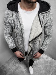 Sudadera de hombre gris OZONEE B/171693Z