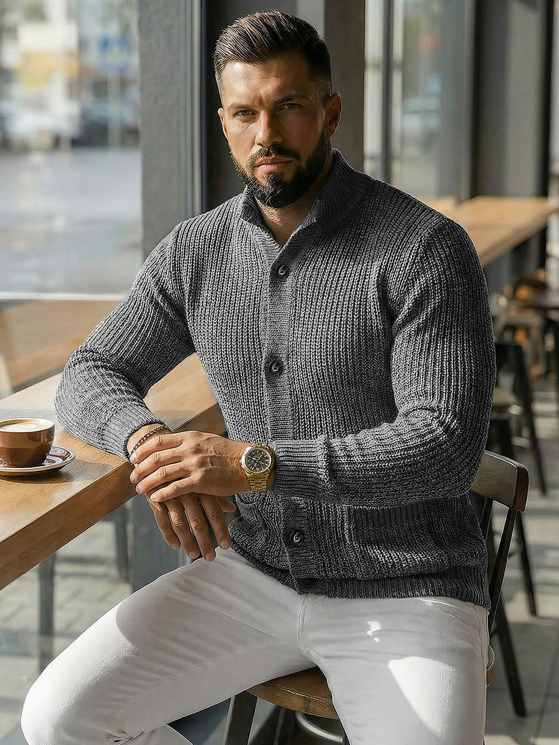 Jersey de hombre grafito OZONEE NB/MM6020/3Z