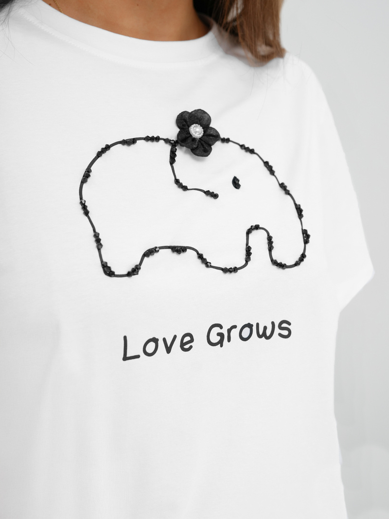 Camiseta de mujer blanco OZONEE JS/RJ77247