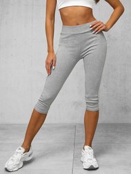 Leggings para mujer 3/4 gris OZONEE JS/1045/A3Z